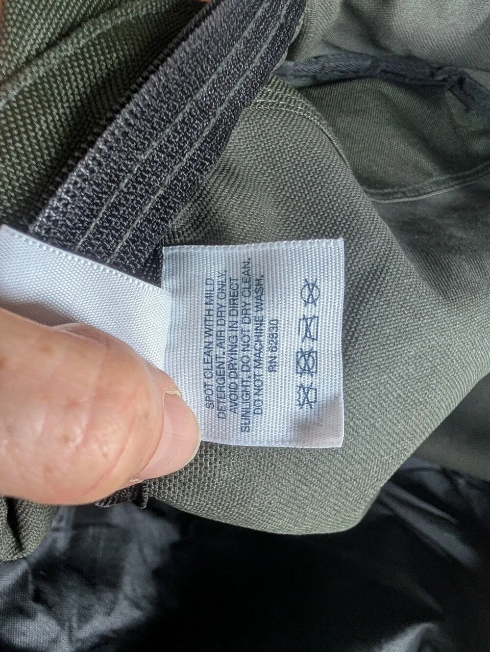 Lands' End Backpack Green Laptop School Travel Hiking Book Bag Gently Loved